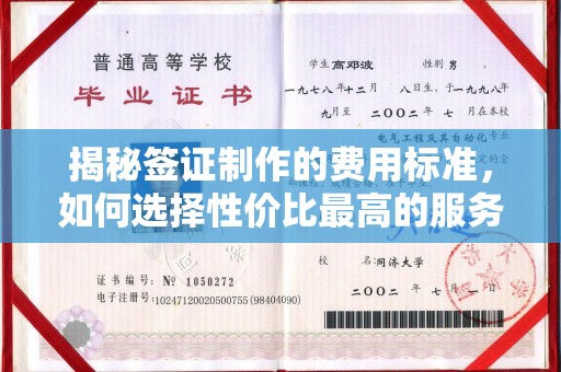 都昌揭秘签证制作的费用标准，如何选择性价比最高的服务？